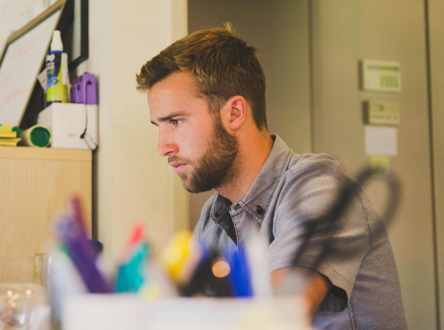 recruiter in the office